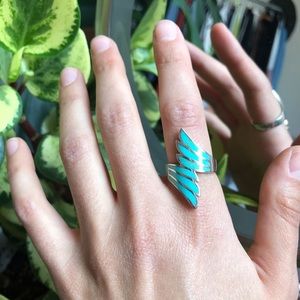 STERLING SILVER AND TURQUOISE Ring